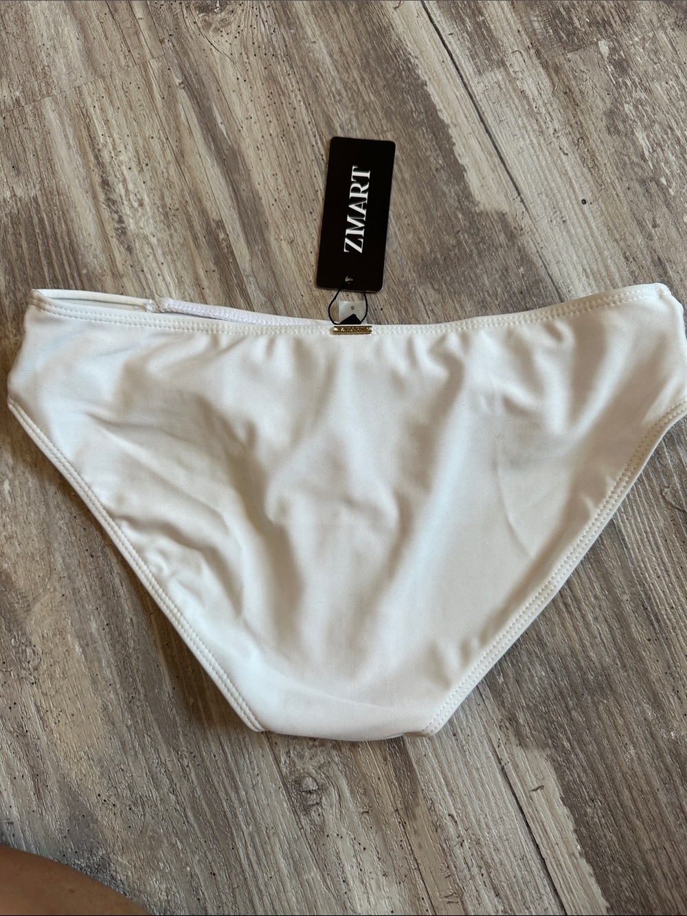 White Strappy Bikini Bottoms - Picture 2 of 3